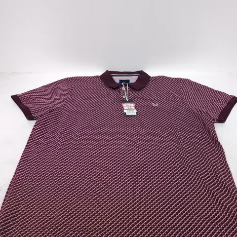 Crew Clothing Company Geo Print Polo Shirt β UK XXL