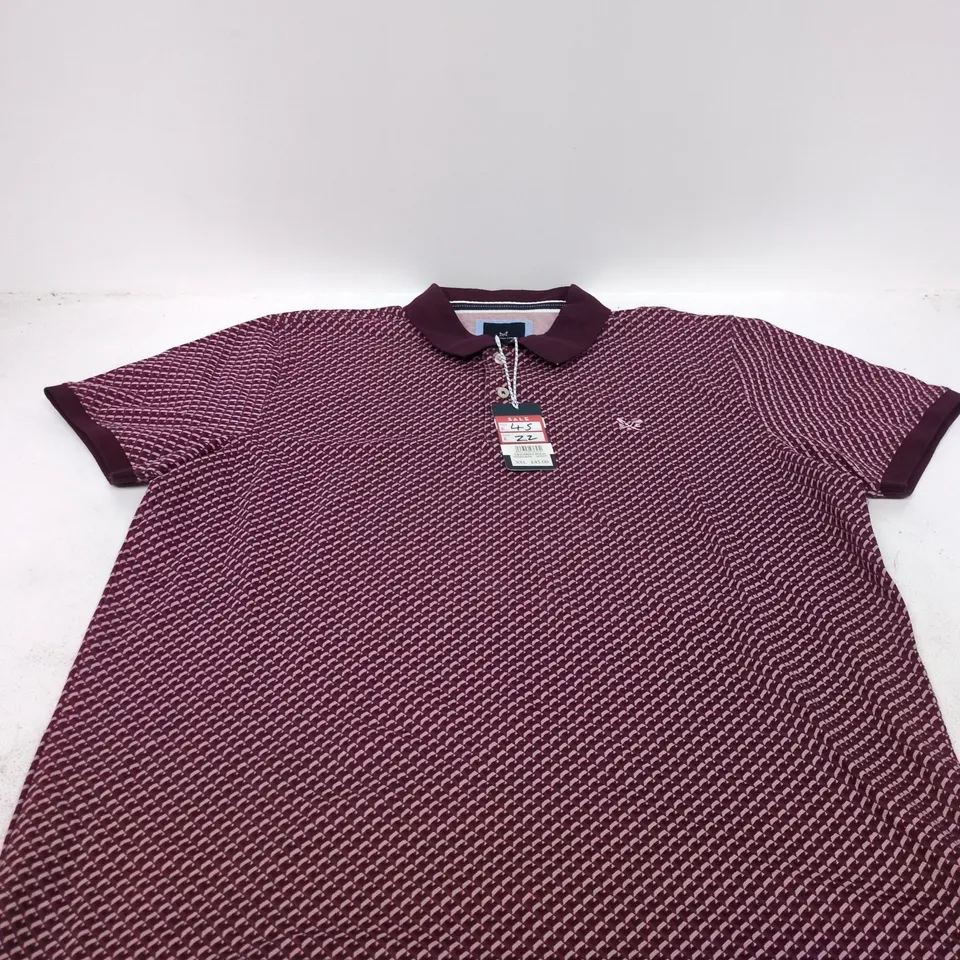 Crew Clothing Company Geo Print Polo Shirt – UK XXL