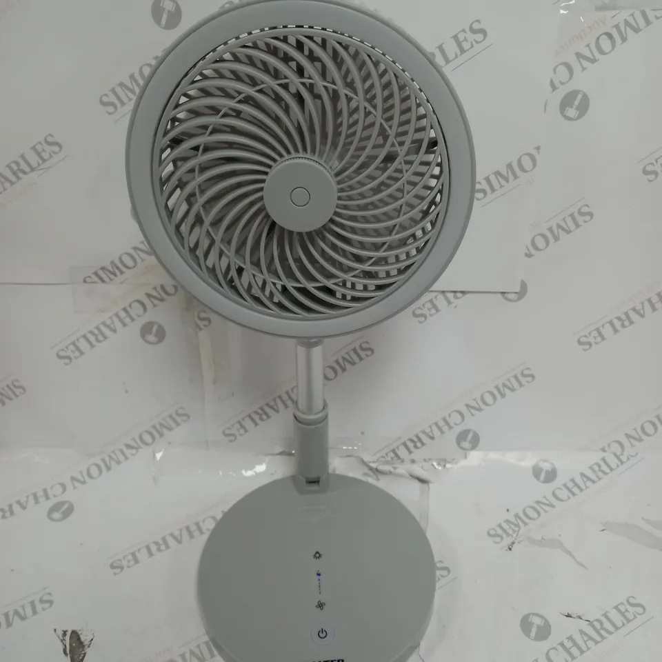 BOXED SALTER PROFESSIONAL CORDLESS LED FOLDABLE FAN, GREY