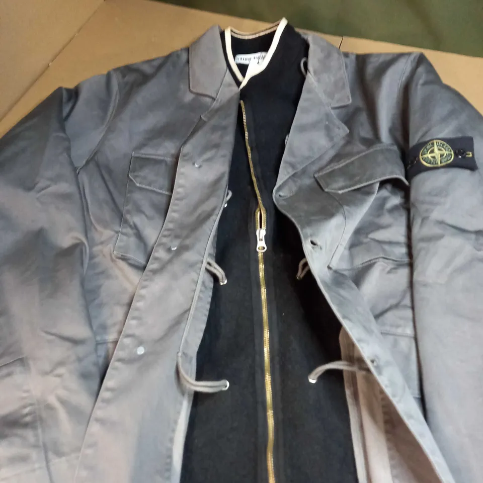 STONE ISLAND 2 IN 1 FLEECED JACKET SIZE UNSPECIFIED