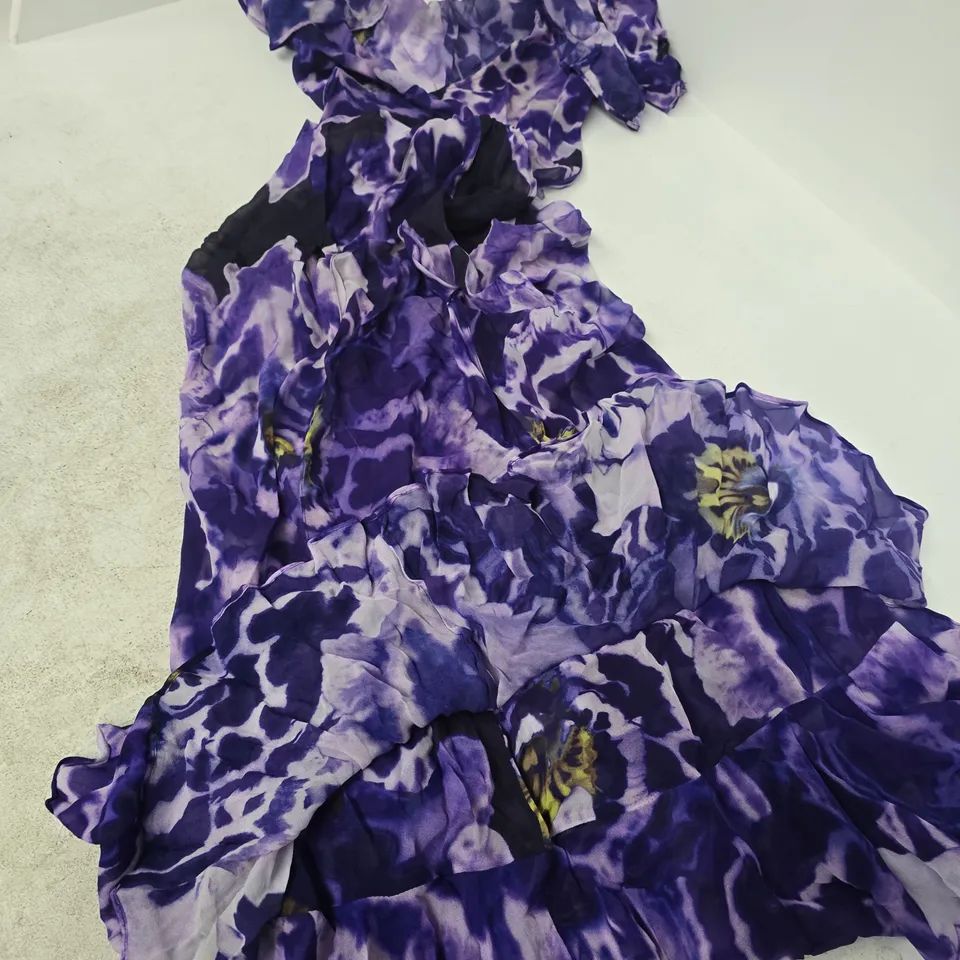 RAT & BOA WOMEN'S PURPLE TIE-DYE DRESS, SIZE S