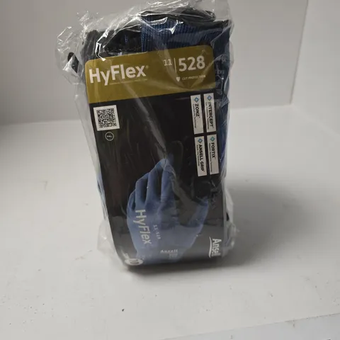 12 PAIRS OF ANSELL HYFLEX CUT-RESISTANT SAFETY GLOVES β SIZE 10