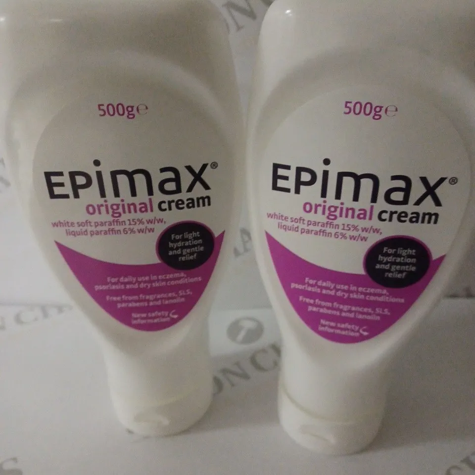LOT OF 2 X 500G EPIMAX ORIGINAL CREAM 