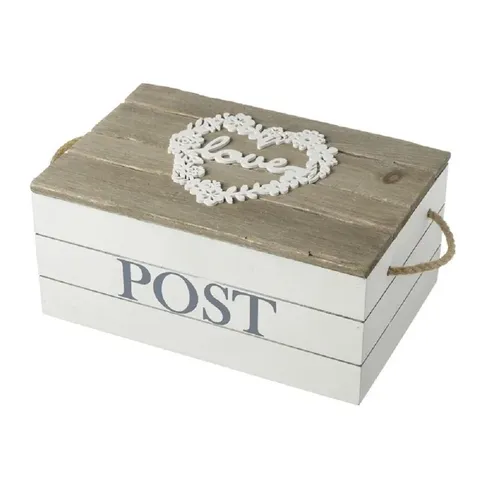 BOXED LOVE POST MANUFACTURED WOOD BOX