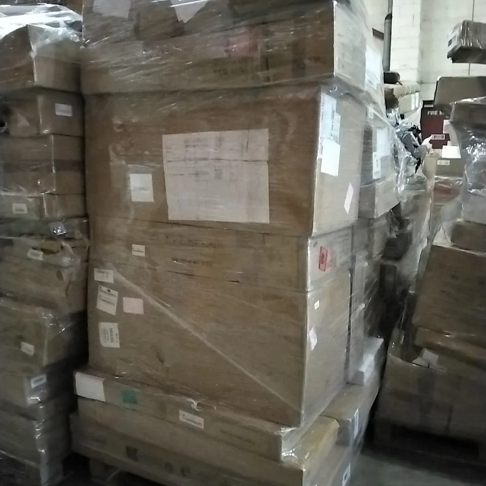 PALLET OF HOUSEHOLD ITEMS TO INCLUDE VACUUM CLEANER,  MEAT GRINDER,  DVD AND CD CABINET  AND OTHER ASSORTED ITEMS...