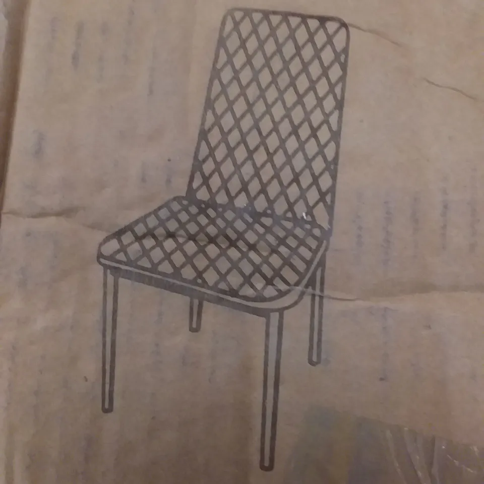 LIVING AND HOME 4X DINING CHAIRS IN GREY