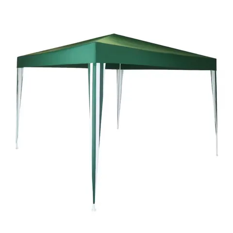 BOXED 3×3M POLYESTER GAZEBO-GREEN/STRIP
