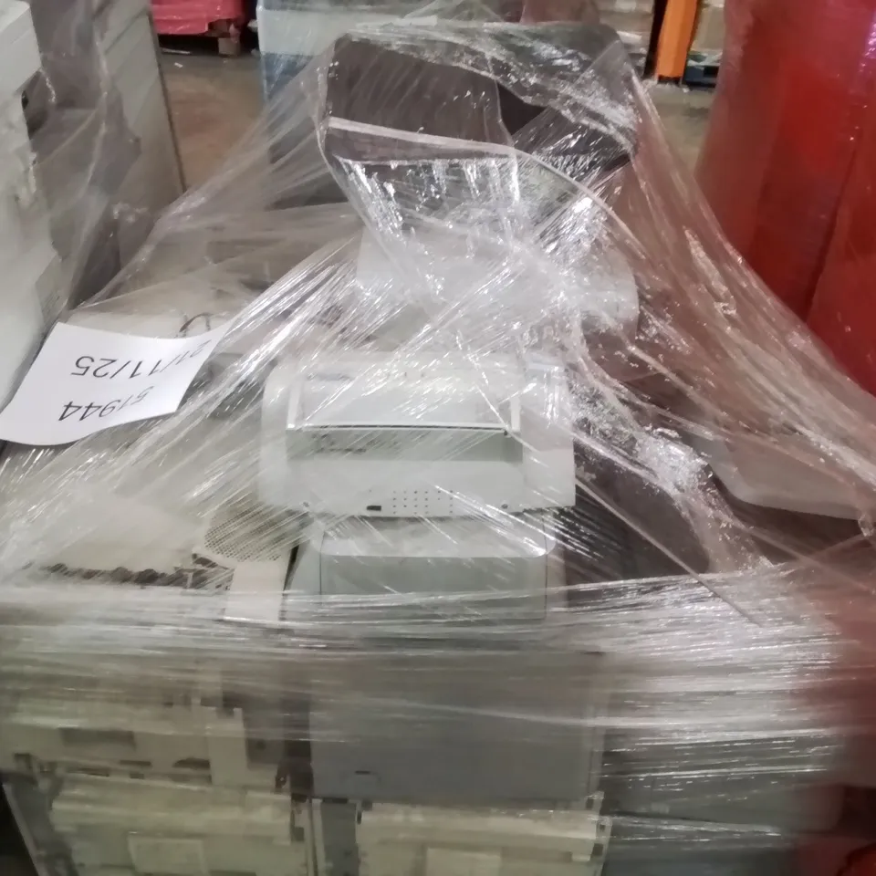 PALLET CONTAINING PRINTERS
