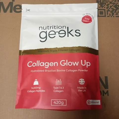 NUTRITION GEEKS COLLAGEN GLOW UP – COLLAGEN POWDER 420G (UNFLAVOURED)