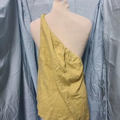 NOBODY'S CHILD TIDE ONE SHOULDER TWISTED TOP – UK 12