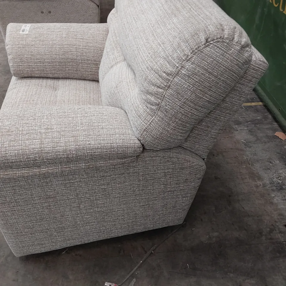 QUALITY BRITISH DESIGNER G PLAN STRATFORD EASY CHAIR LOOM SHALE FABRIC 