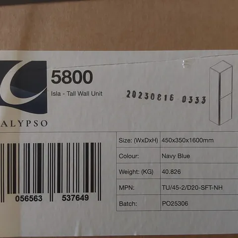 PALLET CONTAINING A LARGE QUANTITY OF BATHROOM FURNITURE PARTS INCLUDING: CALYPSO WALL UNIT CARCASSES ECT