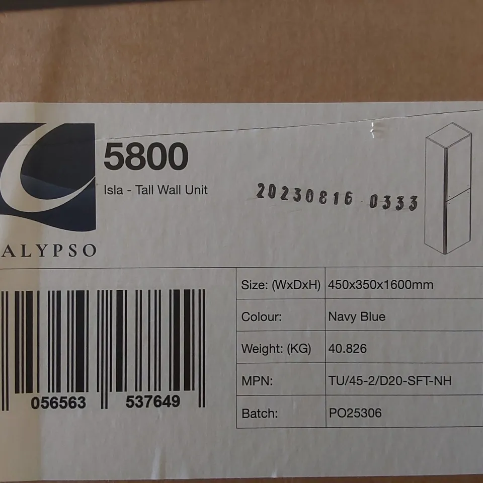 PALLET CONTAINING A LARGE QUANTITY OF BATHROOM FURNITURE PARTS INCLUDING: CALYPSO WALL UNIT CARCASSES ECT
