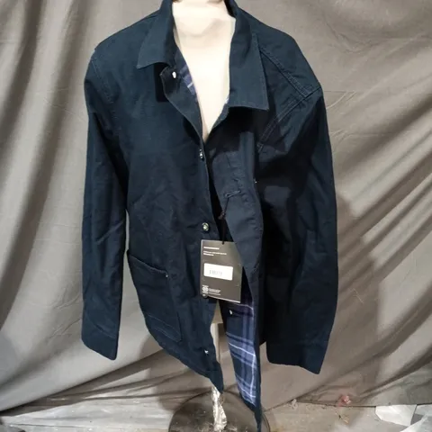 FINISTERRE BASSET FLANNEL LINED JACKET – NAVY, UK L