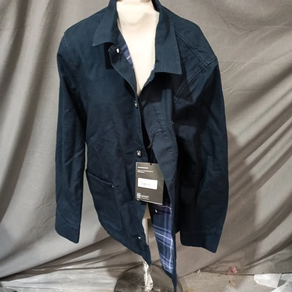 FINISTERRE BASSET FLANNEL LINED JACKET – NAVY, UK L