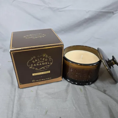 BOXED ZARA HOME SALTED CARAMEL AROMATIC CANDLE (180G)