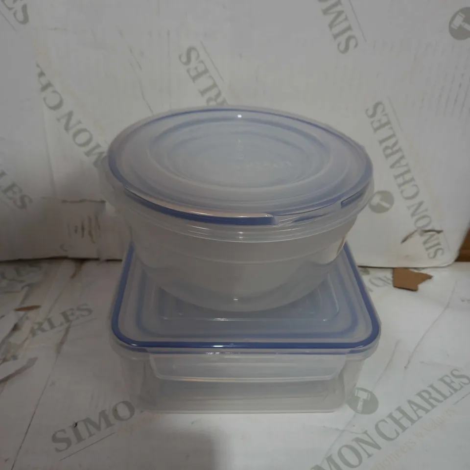 LOCK & LOCK 10PC ROUND & SQUARE 100ML-2.1L CONTAINER SET