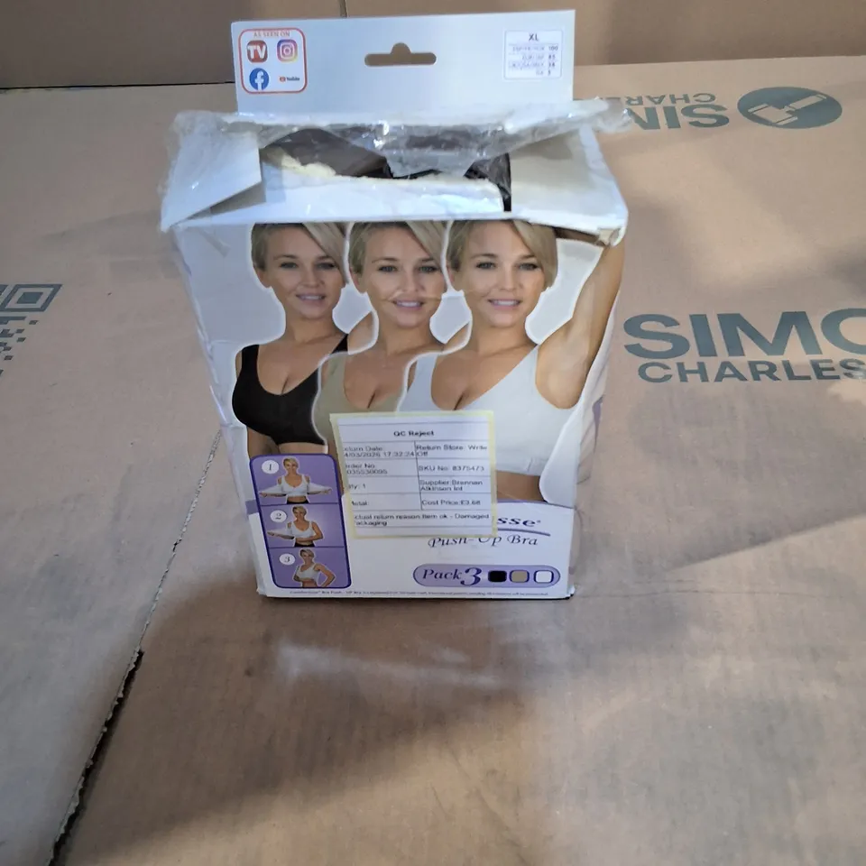 BOXED COMFORTISSE PUSH BRA (PACK OF 3) - XL