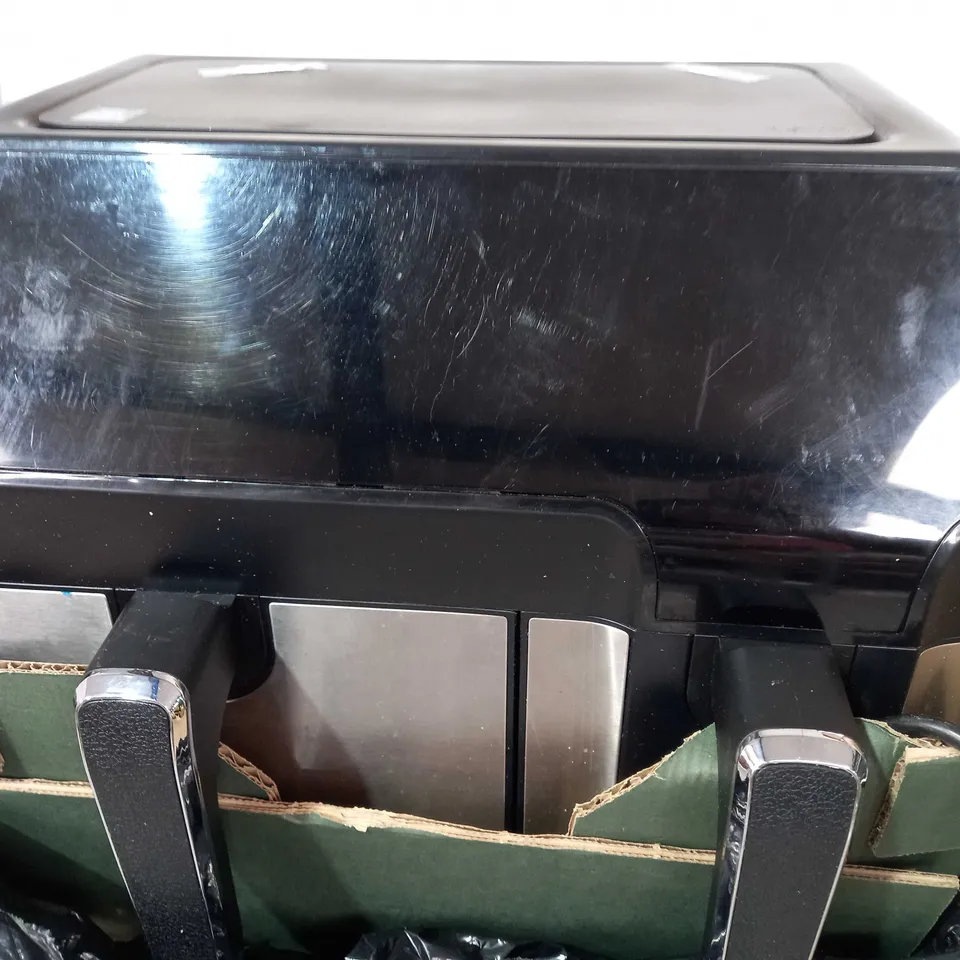 COOK'S ESSENTIALS 7.7L DUAL AIR FRYER, BLACK