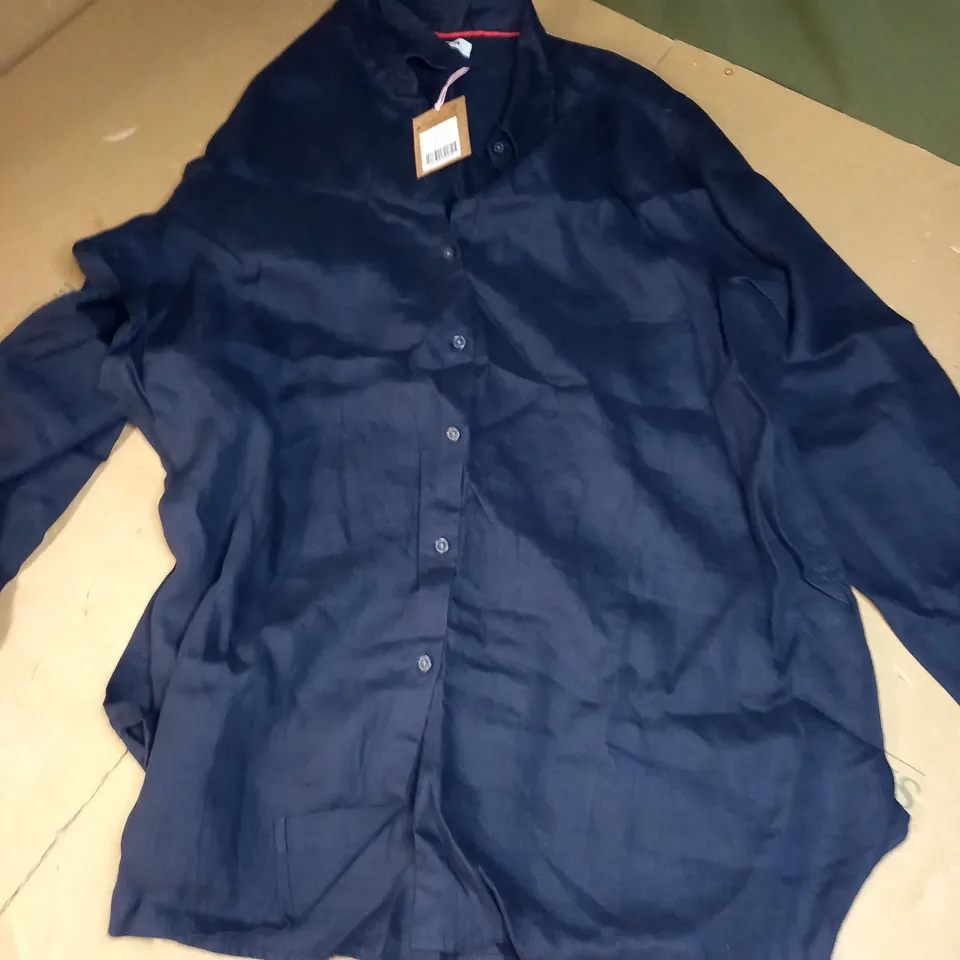 BODEN BUTTONED COLLAR SHIRT - T1180 NAVY - UK 18L
