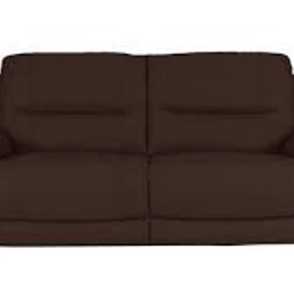 BOXED DESIGNER TIVOLI THREE SEATER SOFA BROWN LEATHER 