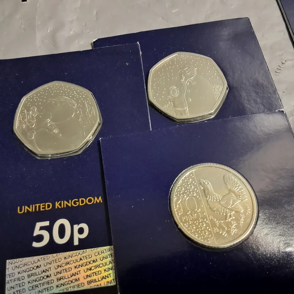 LOT OF 11 ASSORTED UK DENOMINATION COLLECTORS COINS FROM VARIOUS BRANDS