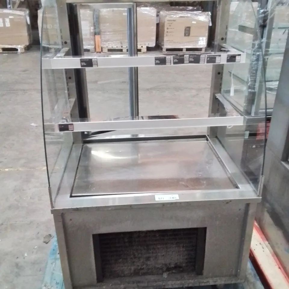 STAINLESS STEEL COMMERCIAL COLD DISPLAY FRIDGE/COUNTER