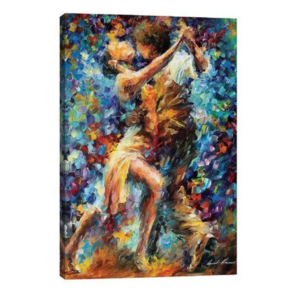 'INTERNAL STRUGGLE OF LUST' OIL PAINTING PRINT ON CANVAS
