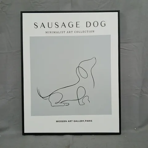 MINIMALIST ART COLLECTION – SAUSAGE DOG PRINTED WALL ART
