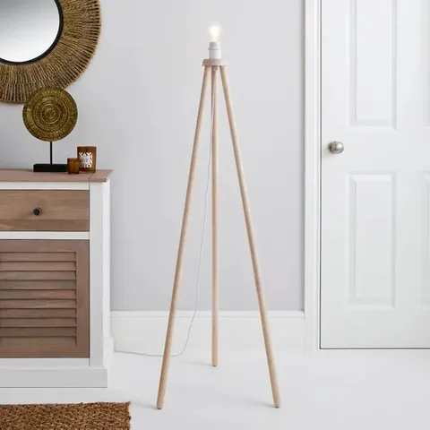 BOXED AMBRA TRIPOD FLOOR LAMP BASE