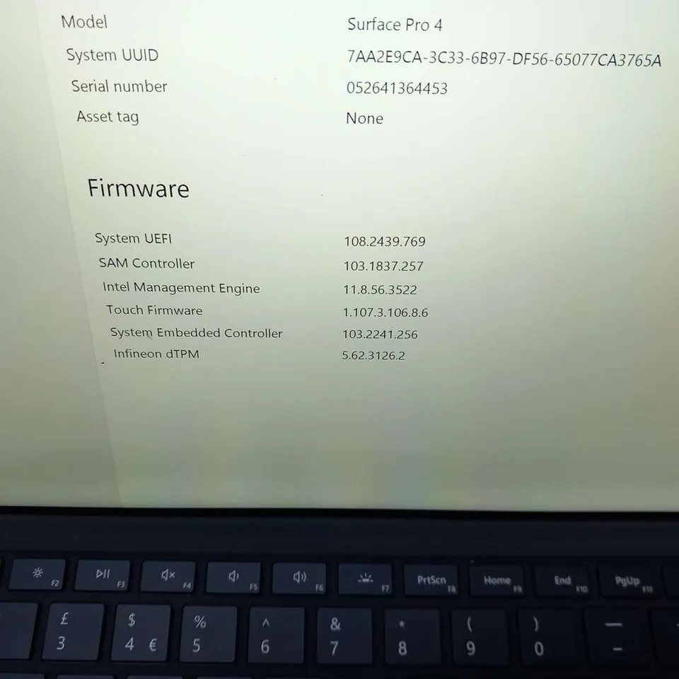 MICROSOFT SURFACE PRO 4 128GB