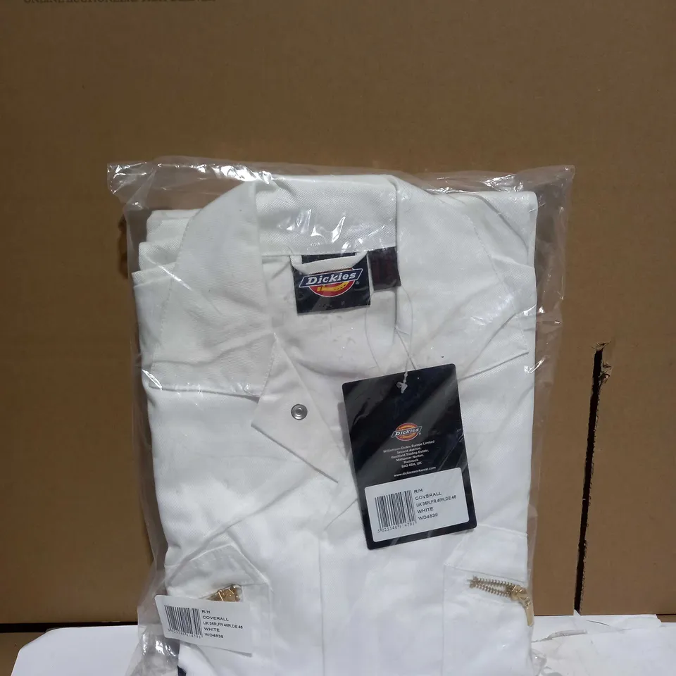 BRAND NEW DICKIES WHITE COVERALL - SIZE 36R