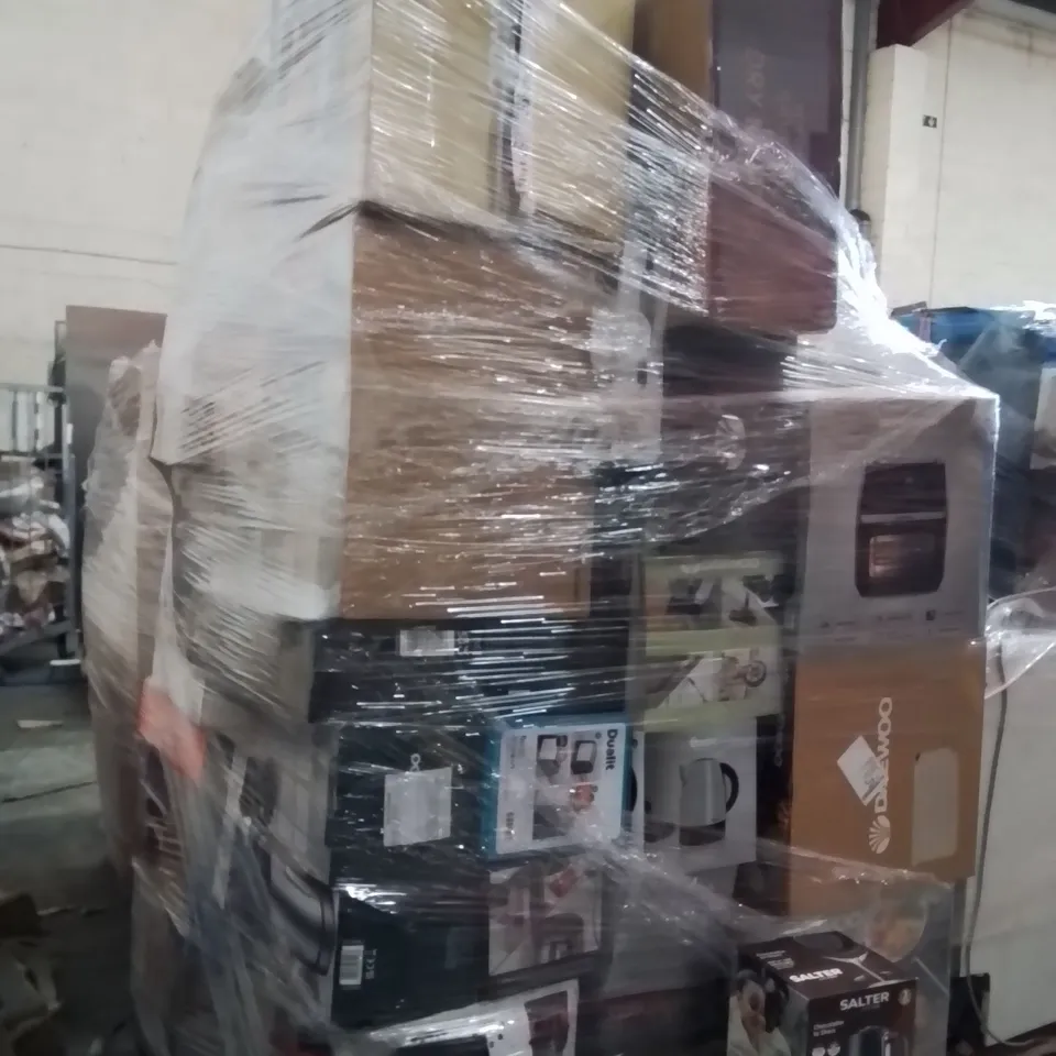 PALLET CONTAINING A LARGE QUANTITY OF ELECTRICAL PRODUCTS TO INCLUDE;AIR FRYER,KETTLE,HOT CHOCOLATE MACHINE 