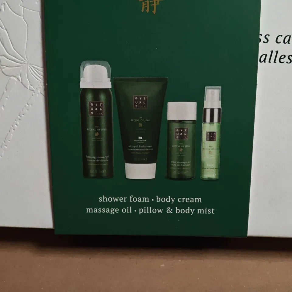 THE RITUALS OF JING 4-PIECE COSMETICS SET TO INCLUDE SHOWER FOAM AND BODY CREAM