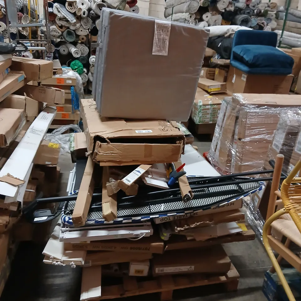 PALLET OF ASSORTED UNPROCESSED RAW RETURN FURNITURE