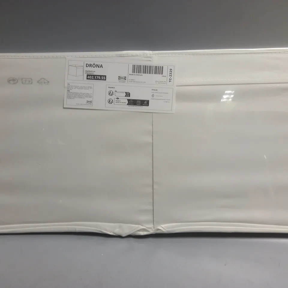 IKEA DRONA WHITE STORAGE CONTAINER - 33X38X33CM