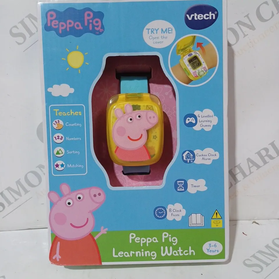 BOXED VTECH PEPPA PIG LEARNING WATCH