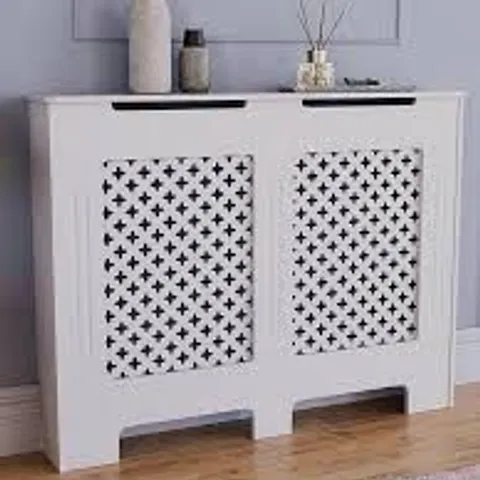 BOXED OXFORD RADIATOR COVER MEDIUM - WHITE