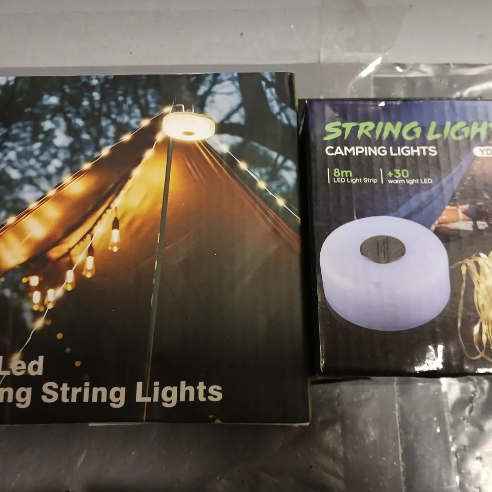 LOT OF 7 SET OF CAMPING STRING LIGHTS