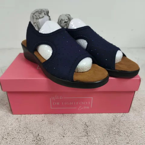 DR LIGHTFOOT JENNY NAVY SANDALS - 3