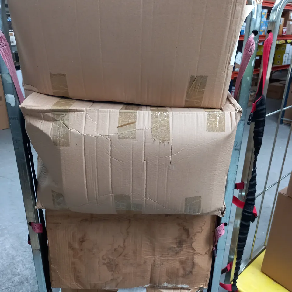 LARGE ASSORTMENT OF HOUSEHOLD AND FOOTWEAR ITEMS TO INCLUDE NESCAFÉ DRINK GLASSES, AND MULTIPLE PAIRS OF SHOES IN VARIOUS STYLES AND SIZES - COLLECTION ONLY