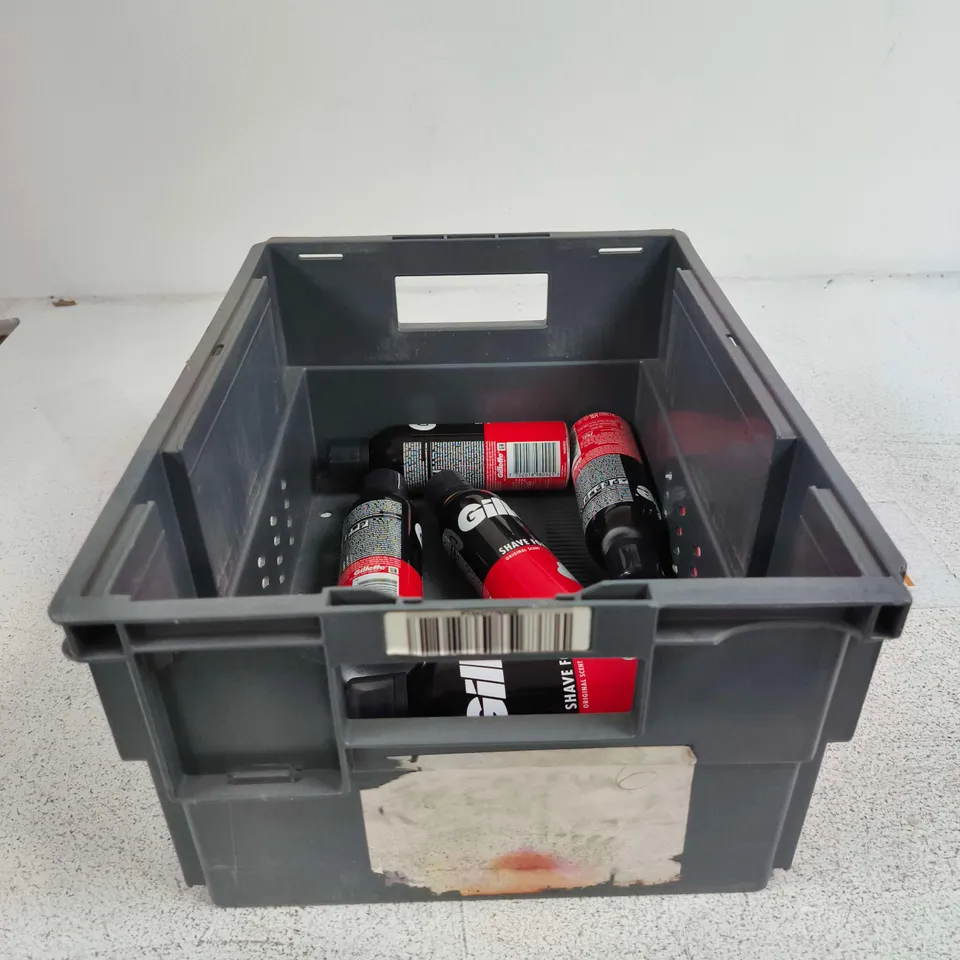 TOTE OF 6 GILLETTE SHAVE FOAM