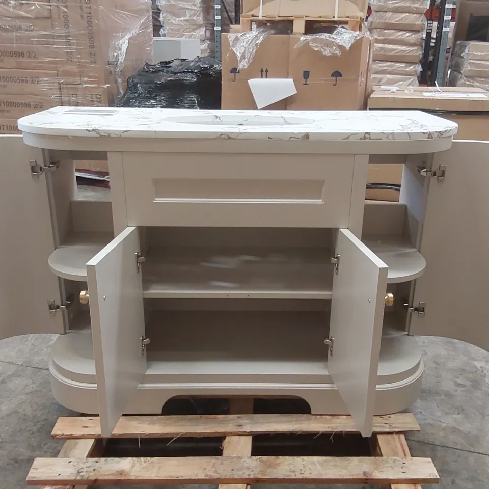 MULTIPANEL PURE VALMASINO MARBLE EFFECT VANITY UNIT