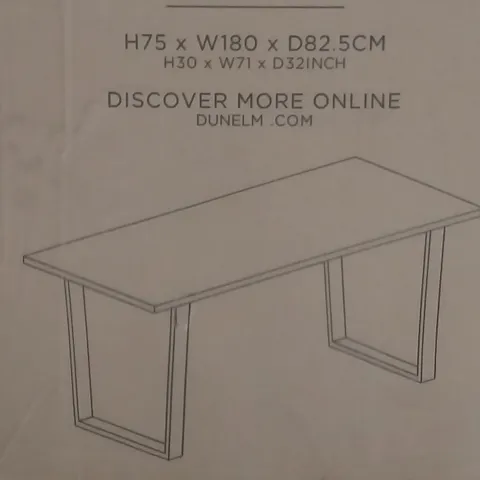 BOXED JACKSON DINING TABLE RUSTIC PINE - H75 X W180 X D82.5 CM