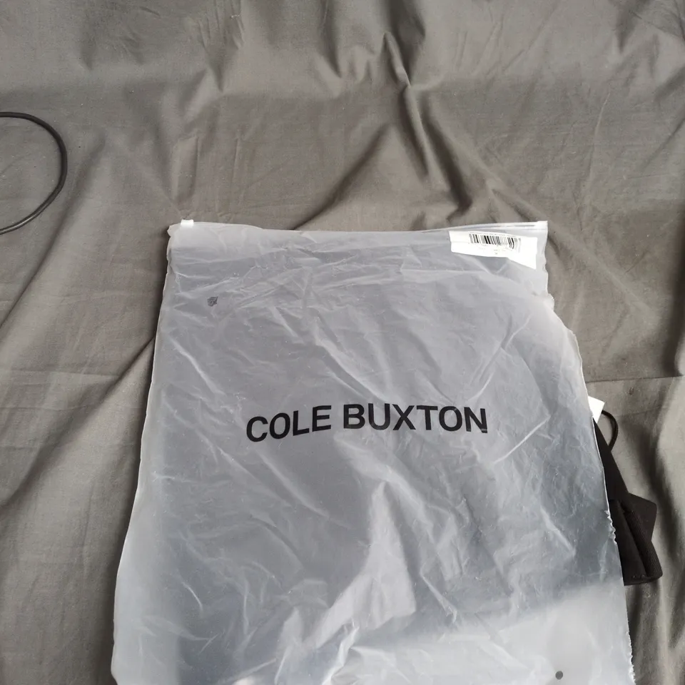 COLE BUXTON WOOL TAILORED TROUSERS – UK 36, DARK BROWN