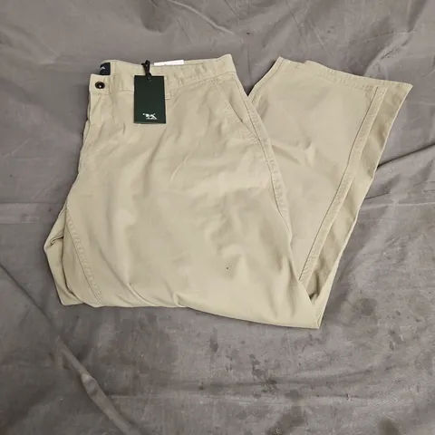 RODD & GUNN TROUSERS IN KHAKI SIZE W40/L30