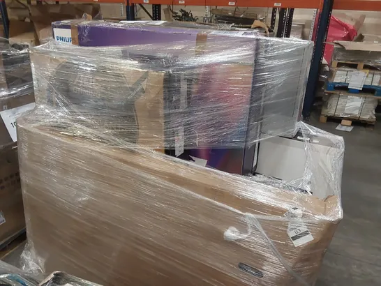 Lot 121: PALLET OF APPROXIMATELY 12 UNPROCESSED RAW RETURN MONITORS AND ...