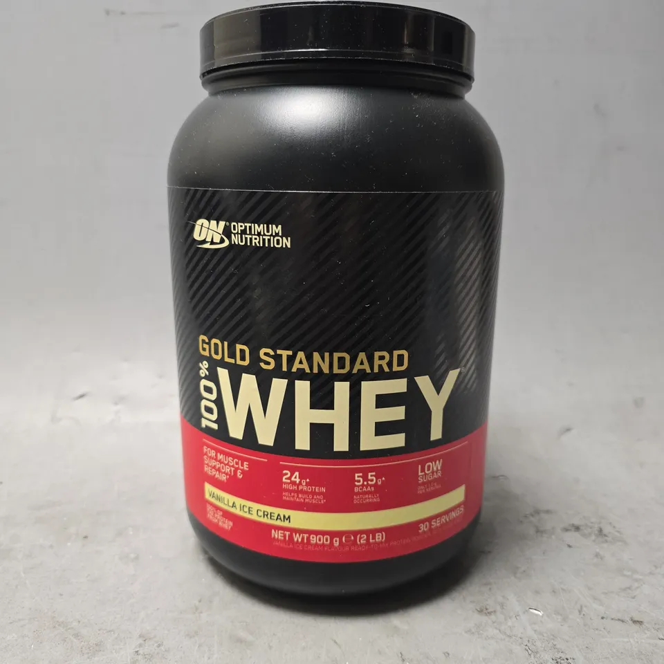 ON GOLD STANDARD 100% WHEY VANILLA ICE CREAM 900G
