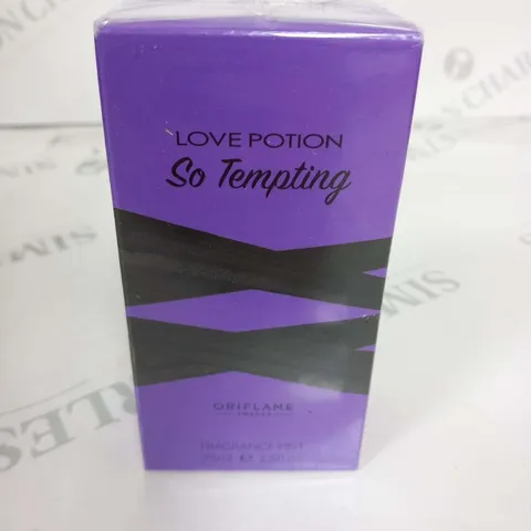 BOXED AND SEALED LOVE POTION SO TEMPTING ORIFLAME FRAGRANCE MIST 75ML