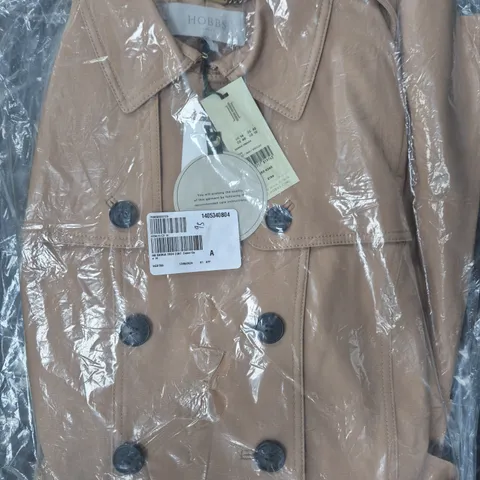 SEALED HOBBS SASKIA TRENCH COAT IN CAMEL SIZE 14